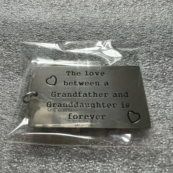 Grandpa Gift from Granddaughter - Stainless Steel Keychain Jewelry - Picture 7 of 7